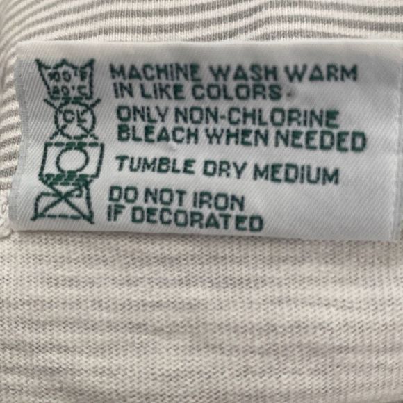 Vintage 90s Sgt. Leisure Stripped T-Shirt Maui Hawaii Women Large Made in USA - Picture 5 of 6